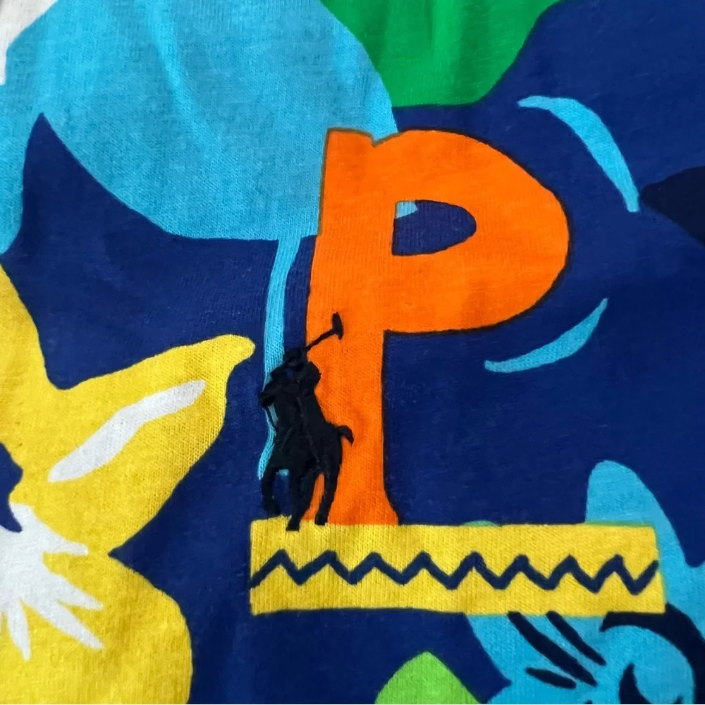 Polo Ralph Lauren Tropical Print Cotton Tee - Picture 9 of 14